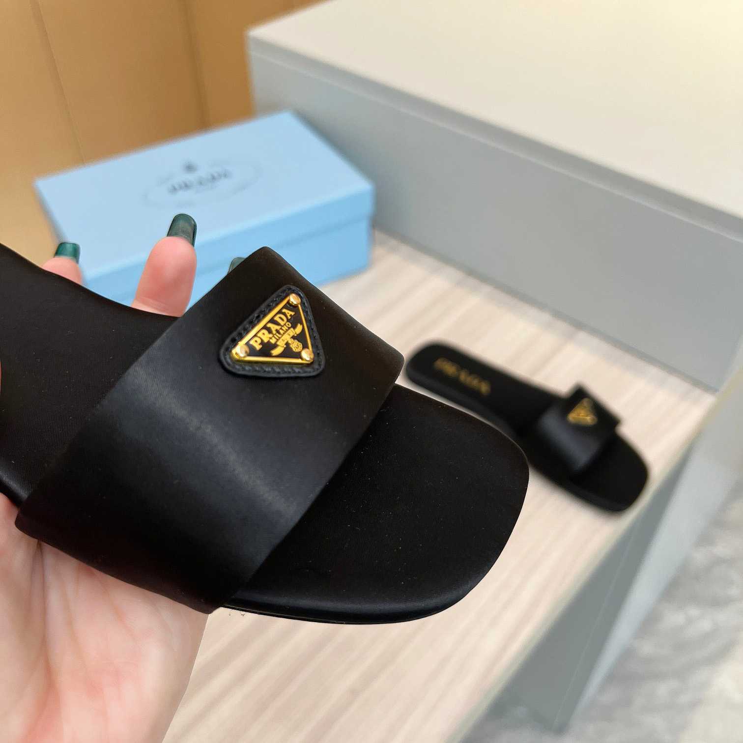Prada Leather Slides - PerfectKickZ
