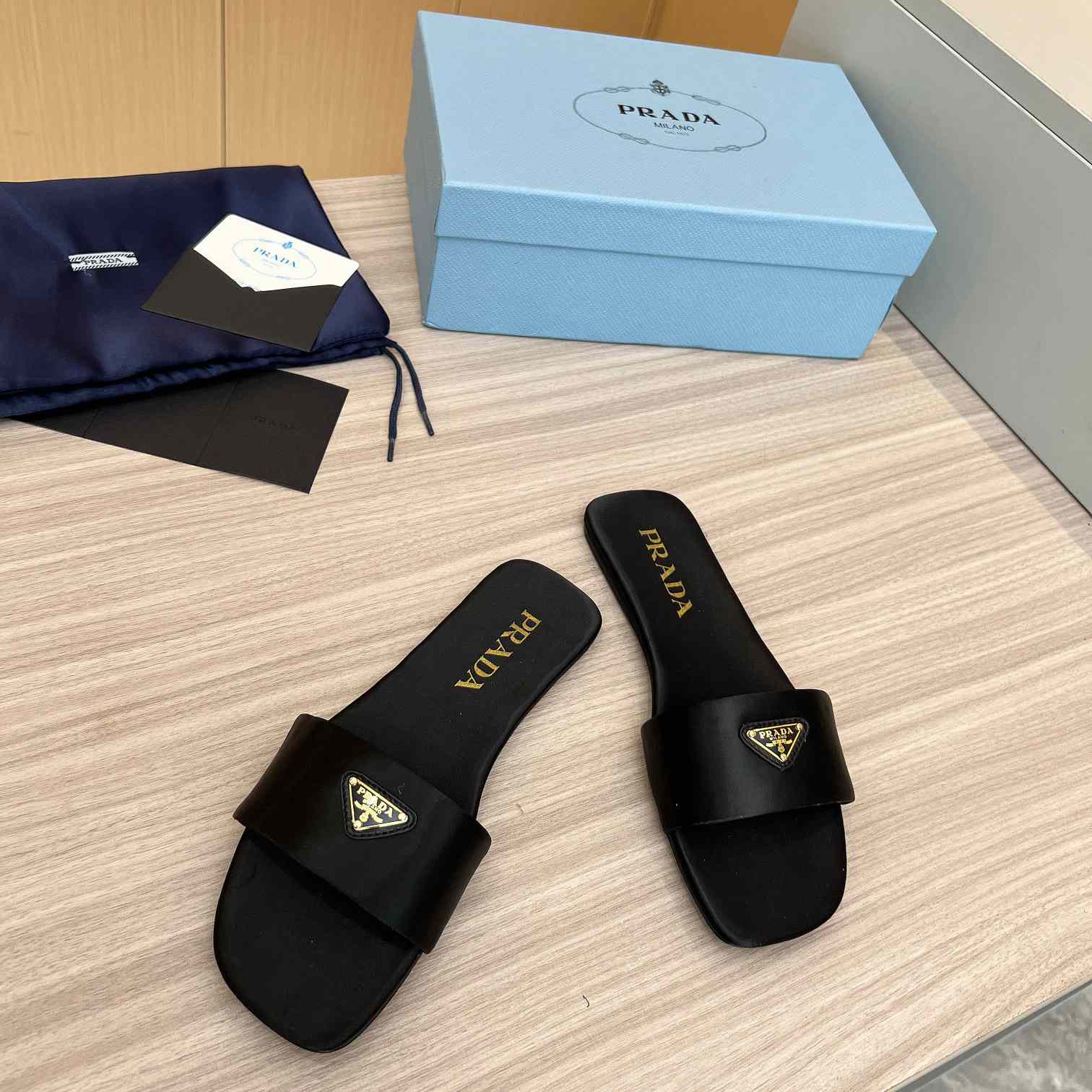 Prada Leather Slides - PerfectKickZ
