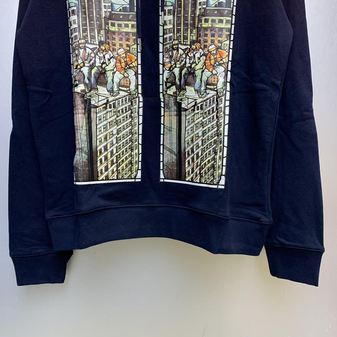 Who Decides War Diplomats Hooded Sweatshirt In Navy - PerfectKickZ