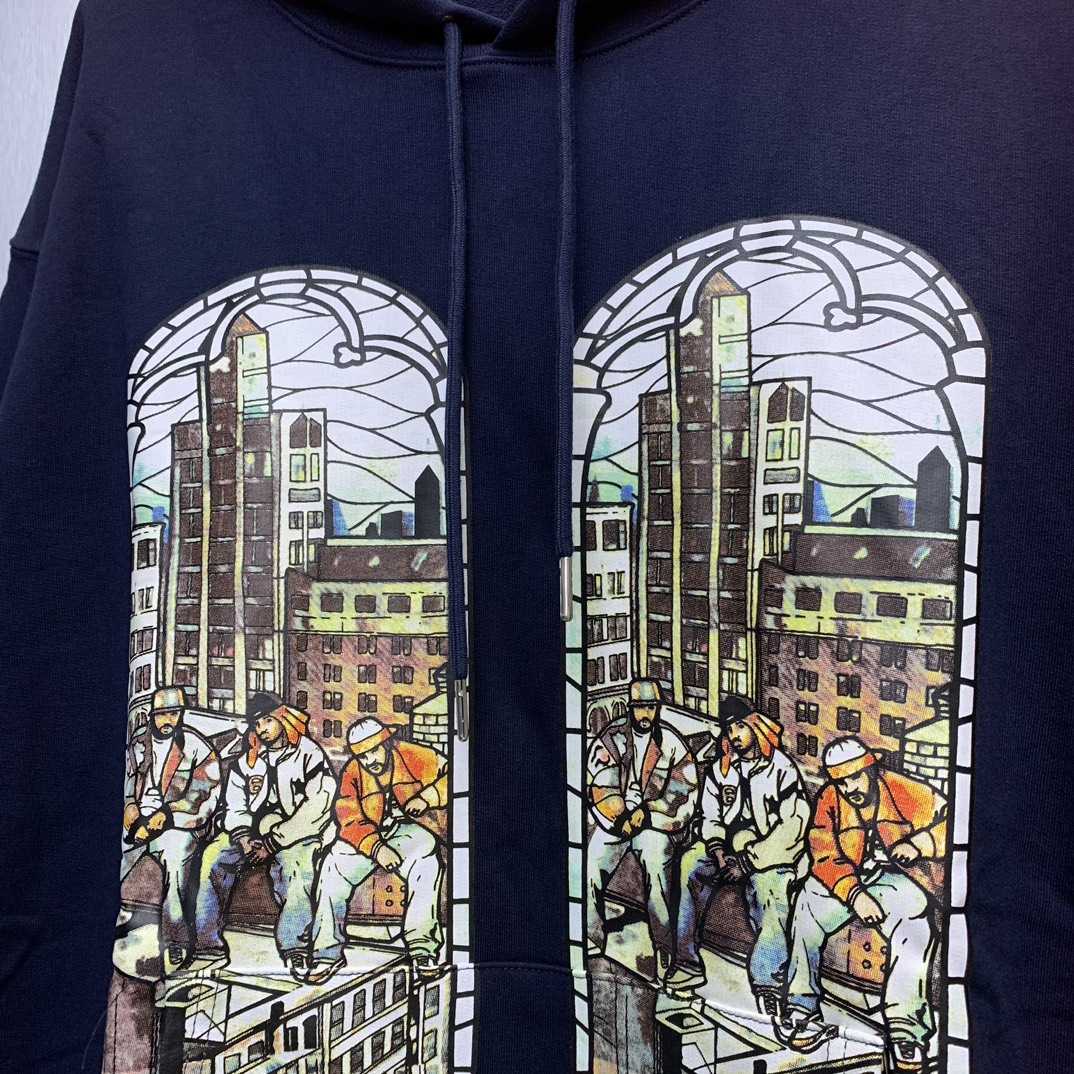 Who Decides War Diplomats Hooded Sweatshirt In Navy - PerfectKickZ