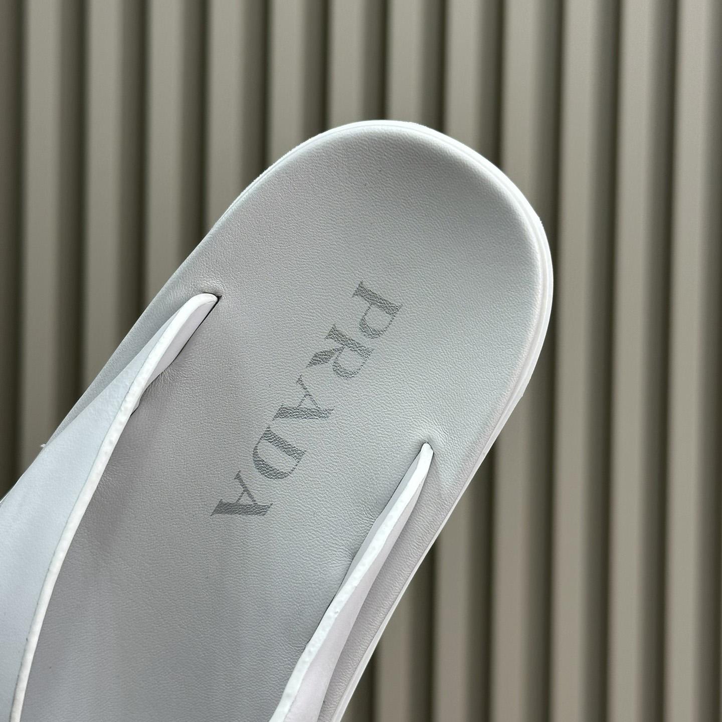 Prada Rubber Thong Sandals - 