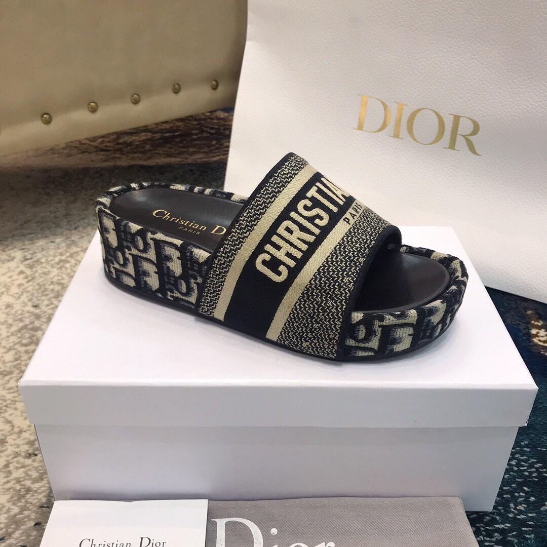 Dior Oblique D-Way Platform Sandals - PerfectKickZ