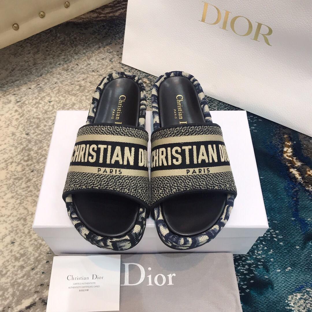 Dior Oblique D-Way Platform Sandals - PerfectKickZ