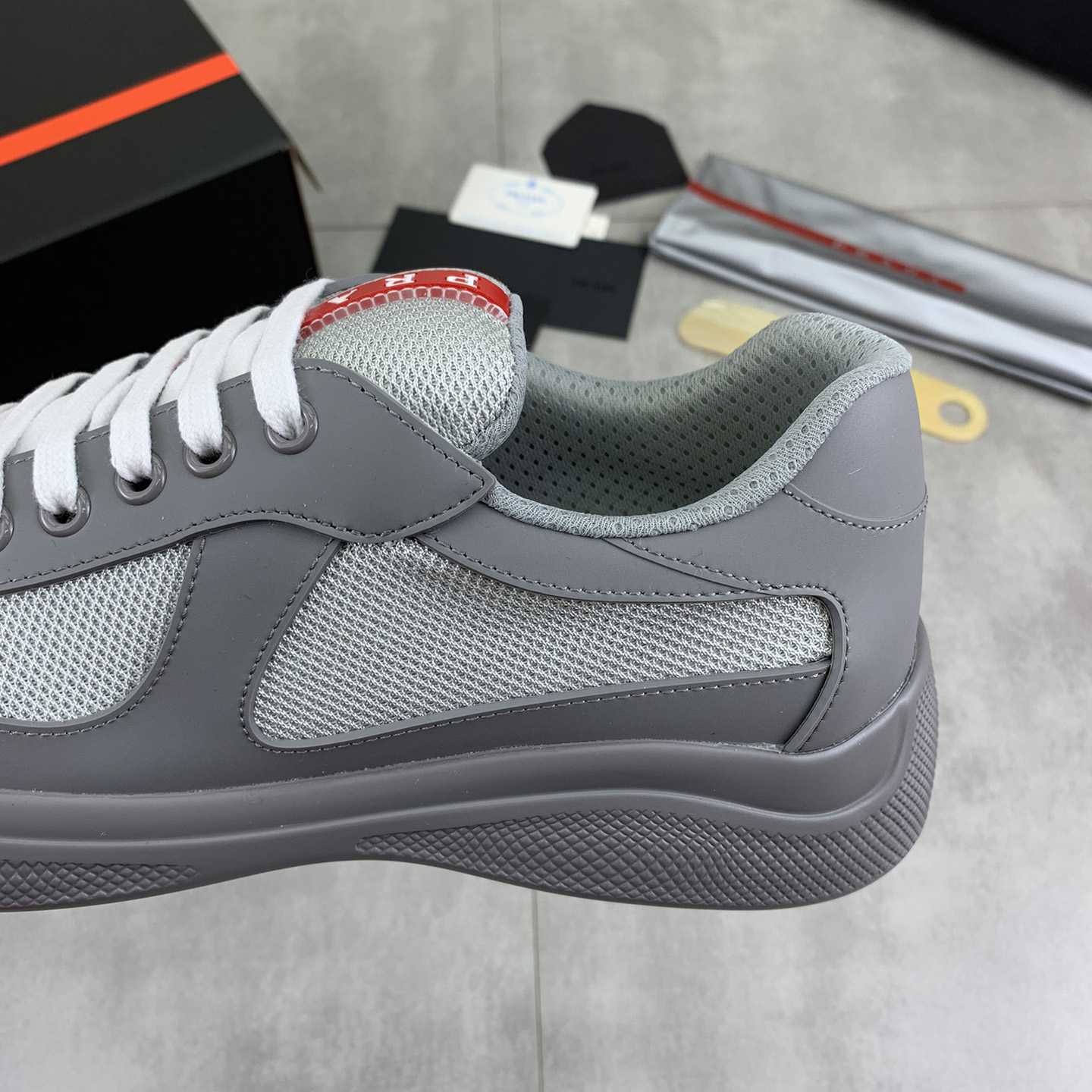 Prada America's Cup Soft Rubber And Bike Fabric Sneakers - PerfectKickZ