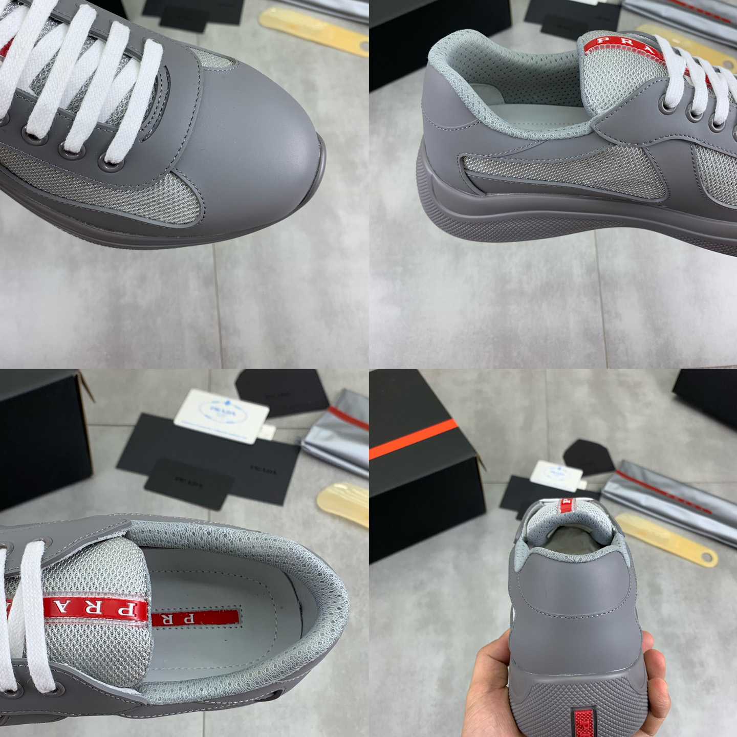 Prada America's Cup Soft Rubber And Bike Fabric Sneakers - PerfectKickZ