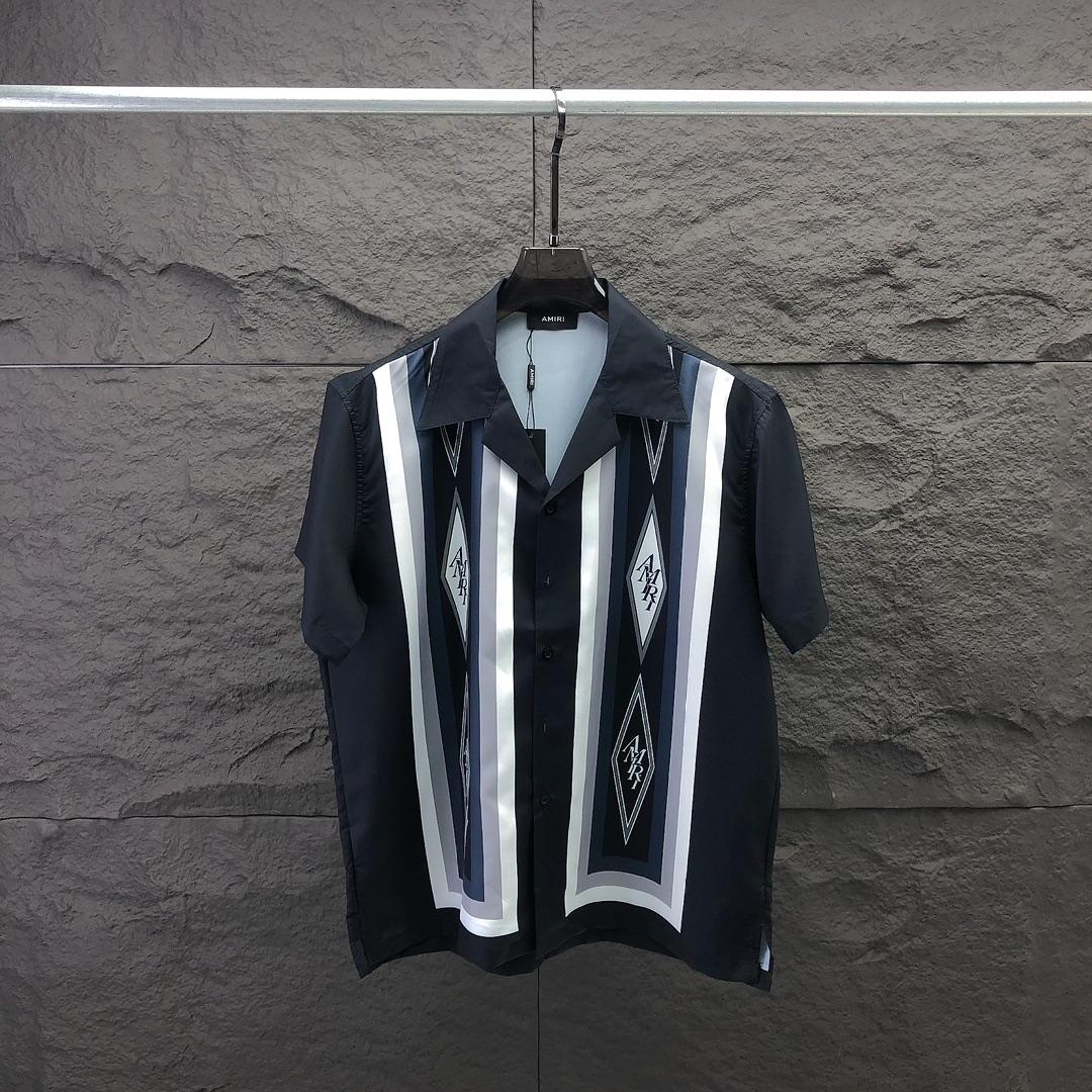 Amiri Diamond Bowling Shirt - PerfectKickZ