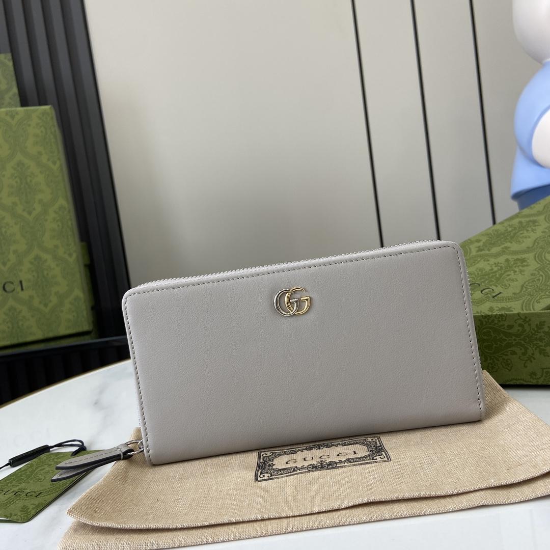 Gucci GG Marmont Zip-around Wallet - PerfectKickZ