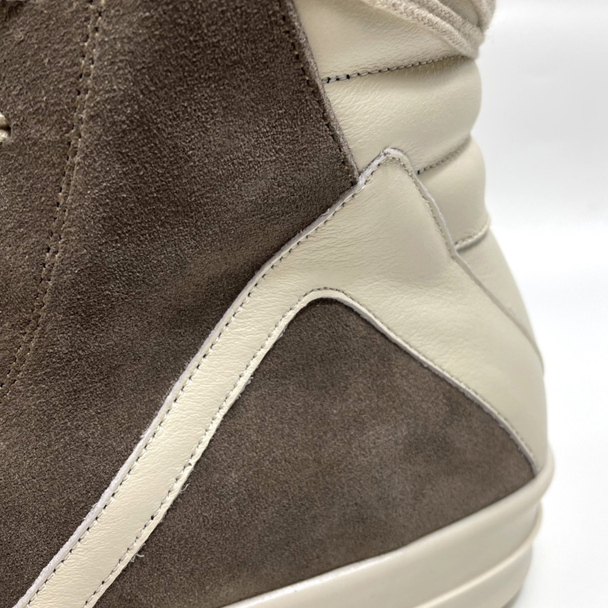 Rick Owens Geobasket Lace-up Suede High-top Trainers - PerfectKickZ
