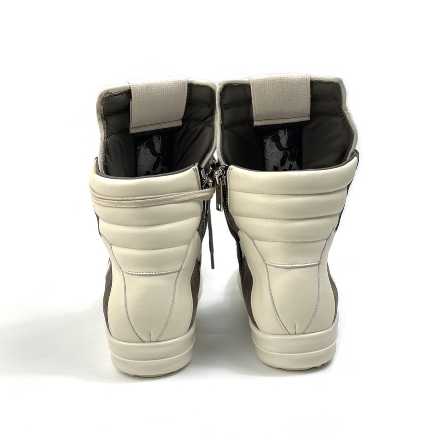 Rick Owens Geobasket Lace-up Suede High-top Trainers - PerfectKickZ