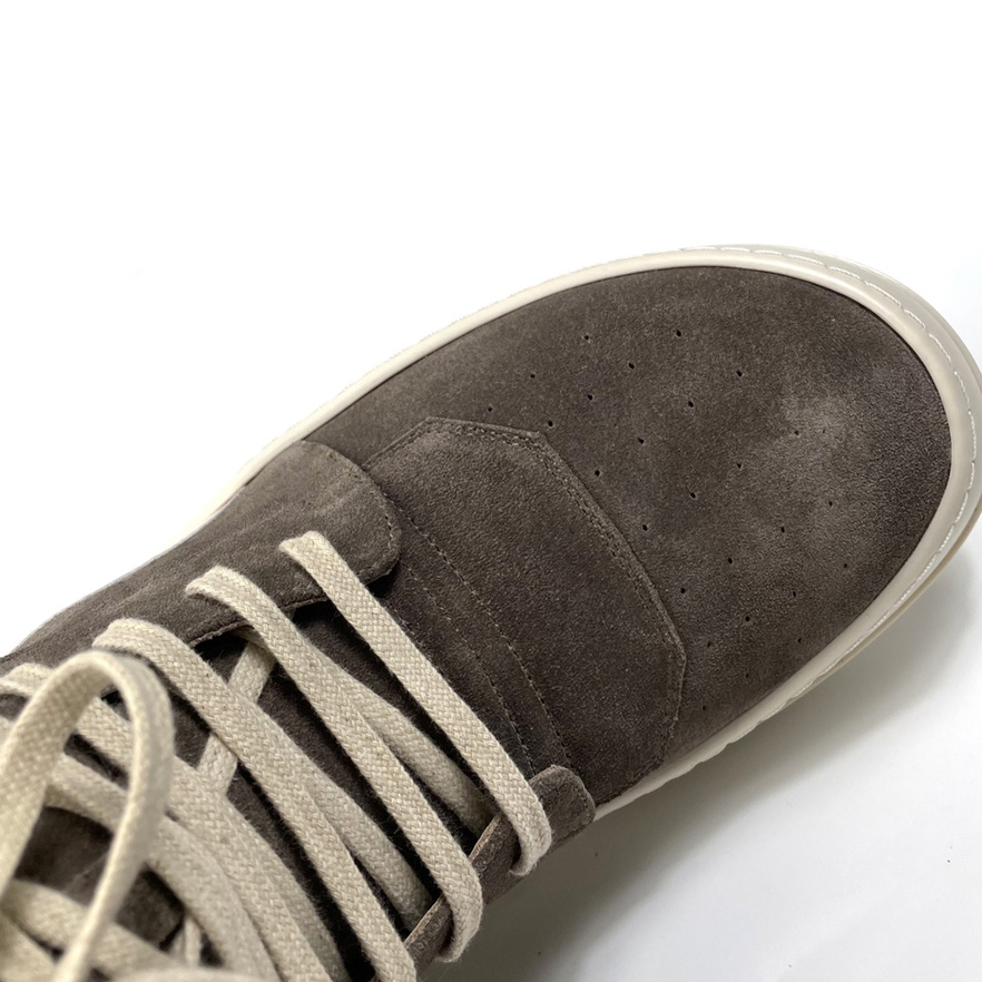 Rick Owens Geobasket Lace-up Suede High-top Trainers - PerfectKickZ