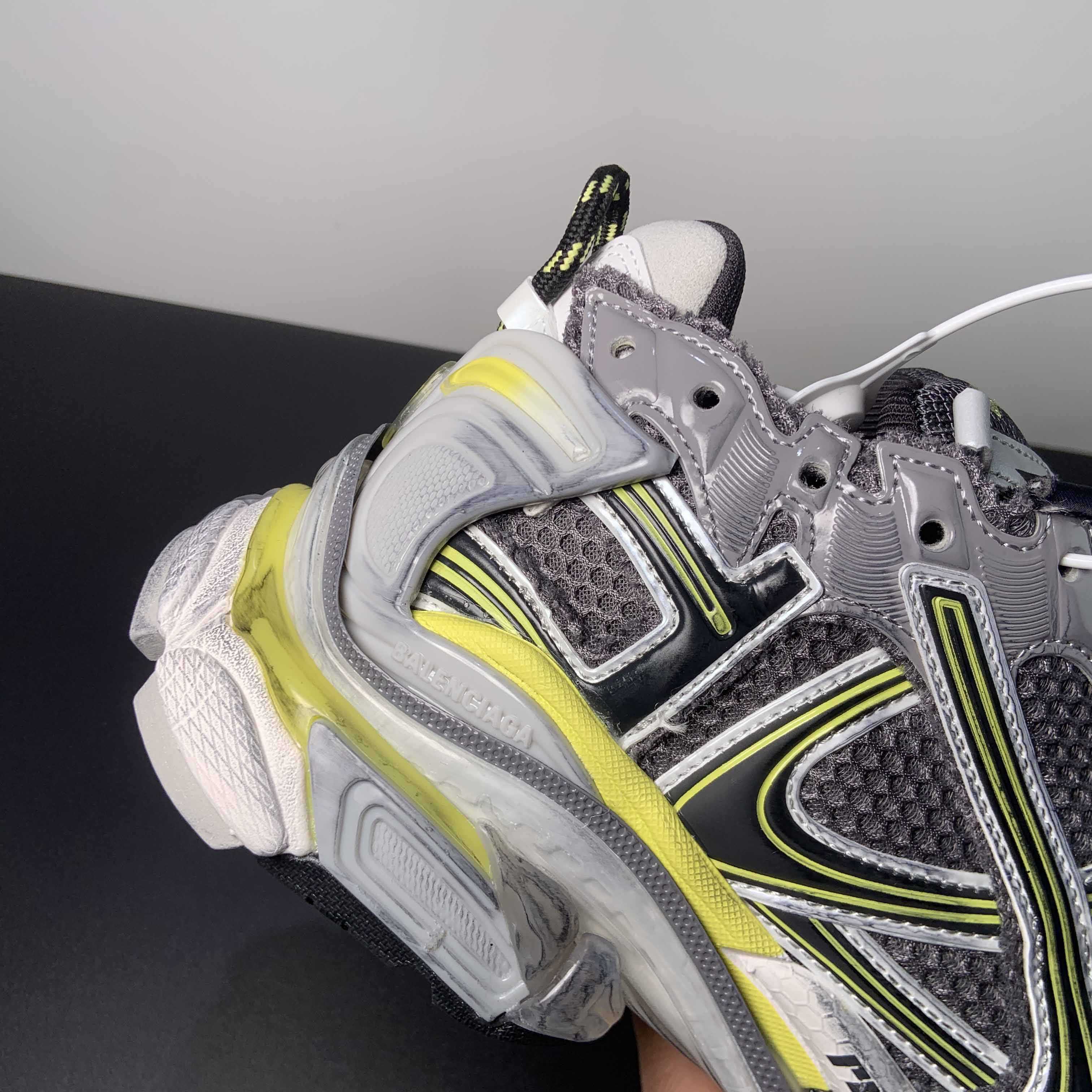 Balenciaga Runner Sneaker In Grey/Yellow And White - PerfectKickZ