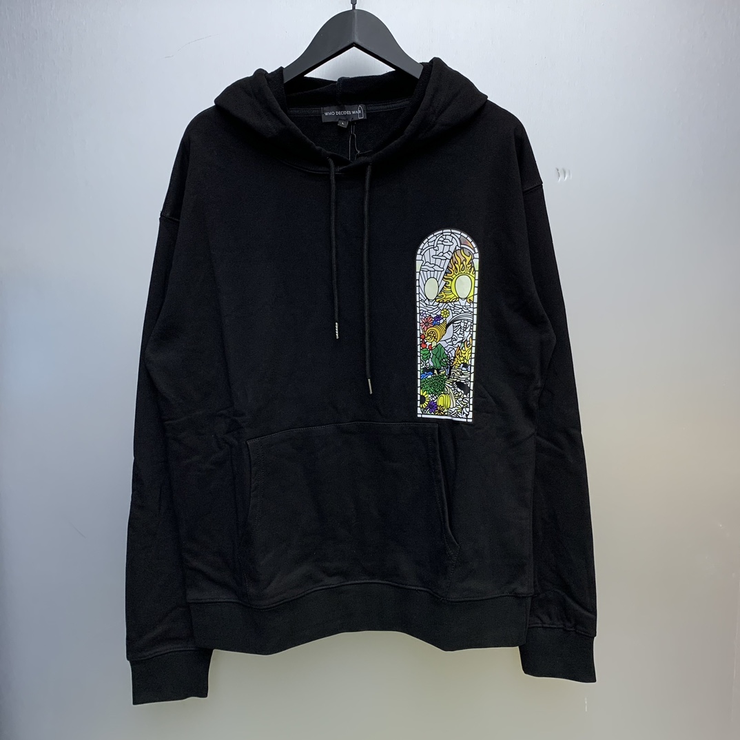 Who Decides War Stained Glass Hoodie - PerfectKickZ