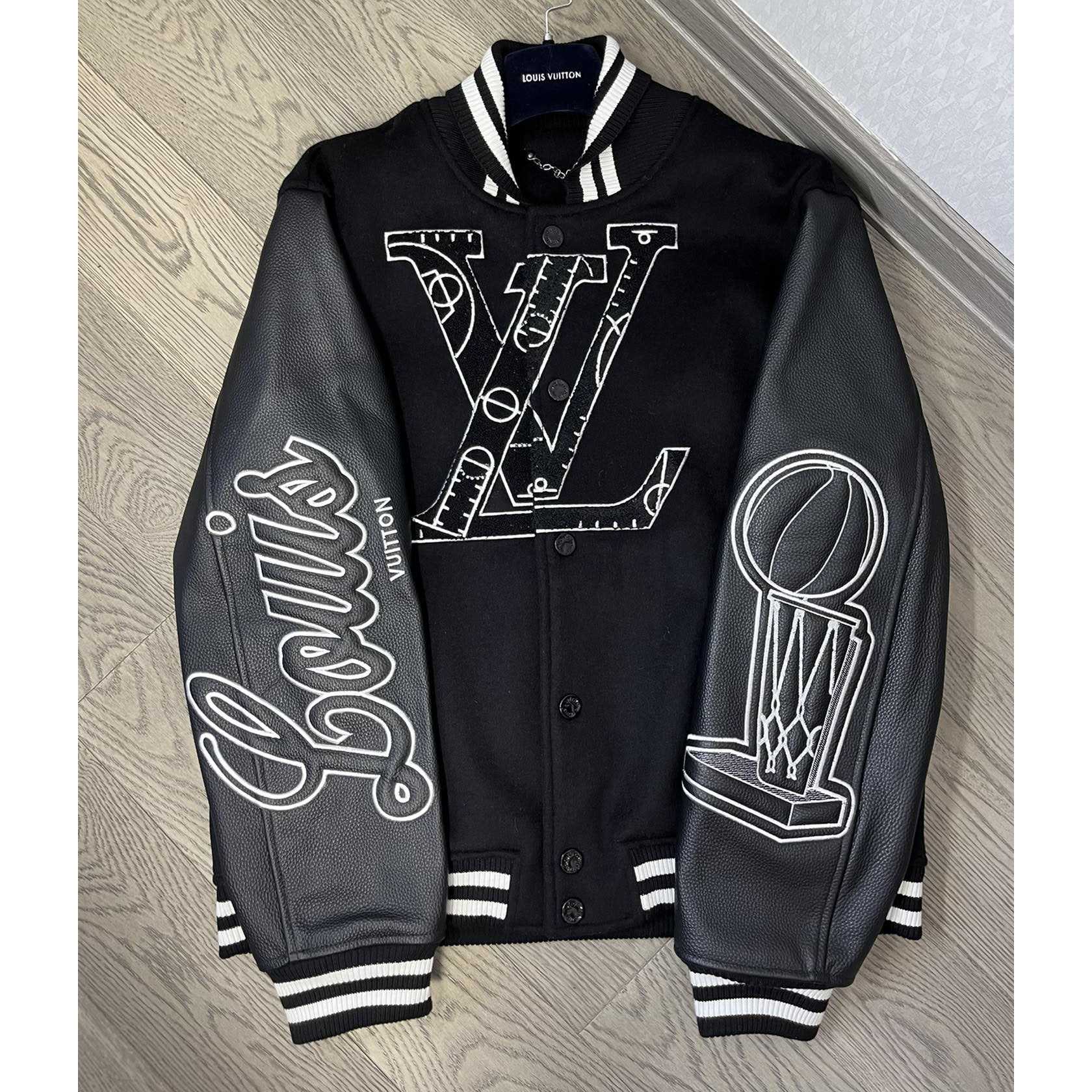 Louis Vuitton x NBA Leather Basketball Jacket - PerfectKickZ