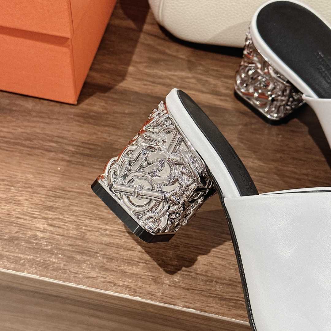 Hermes Glossy 60 Sandal - PerfectKickZ