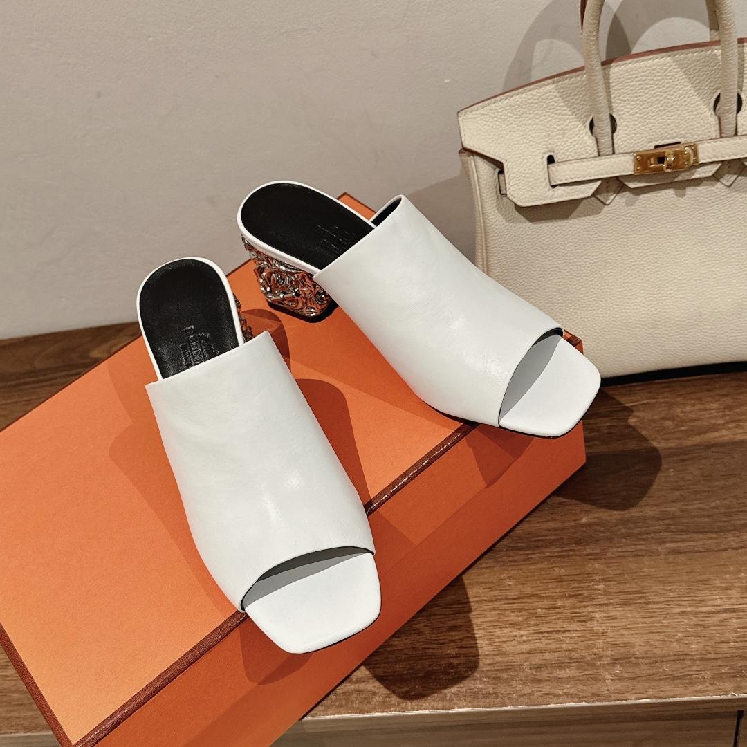 Hermes Glossy 60 Sandal - PerfectKickZ
