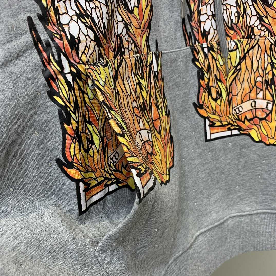 Who Decides War Flame Glass Hooded Sweatshirt - PerfectKickZ