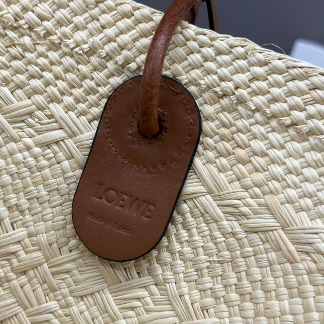 Loewe Anagram Basket Bag In Iraca Palm And Calfskin - PerfectKickZ