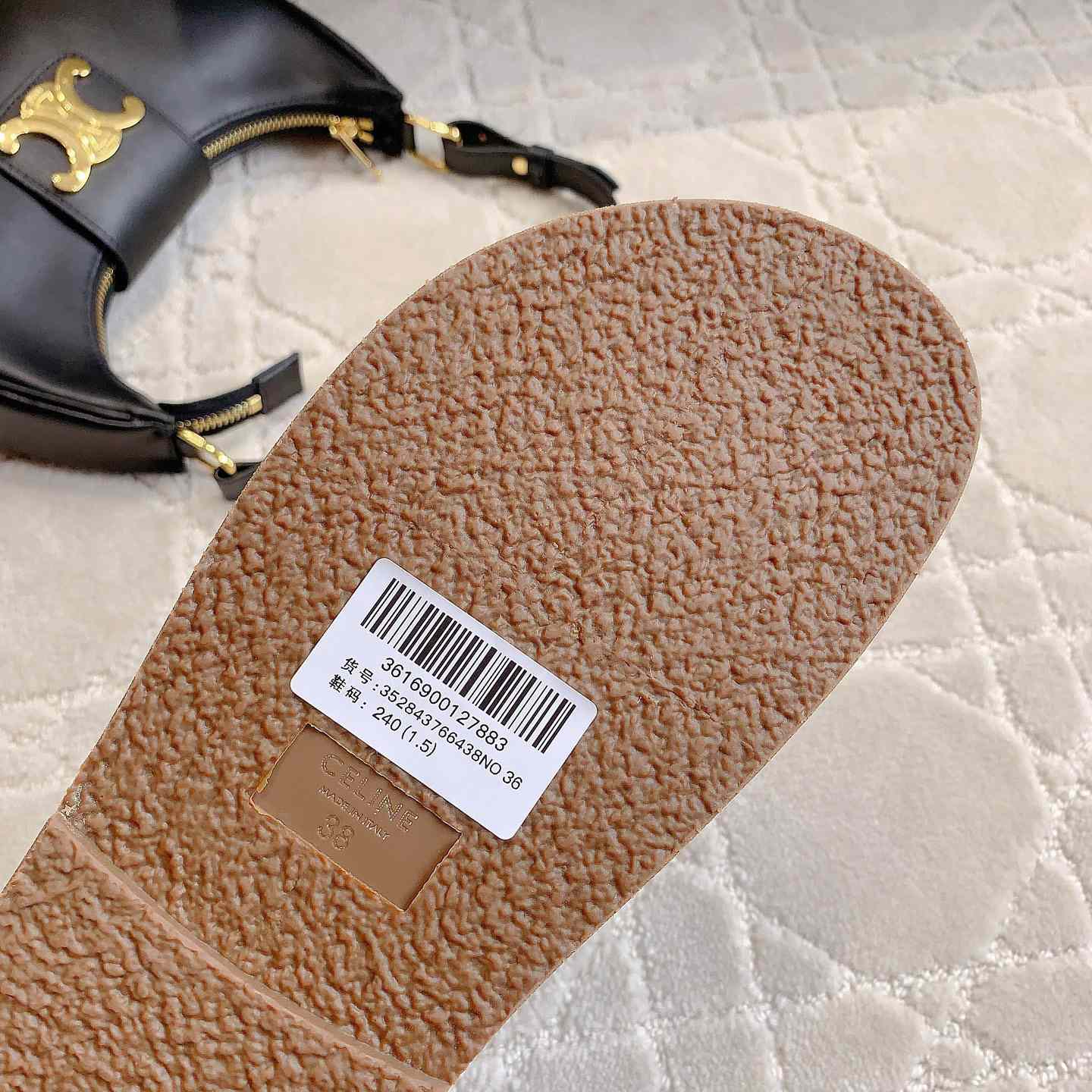 Celine Tippi Slide In Calfskin - 
