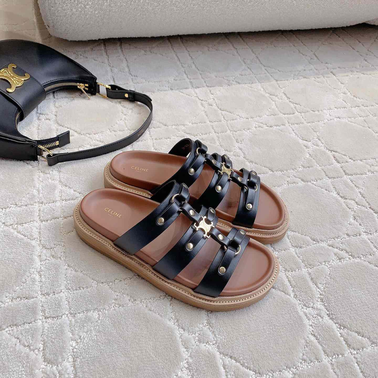 Celine Tippi Slide In Calfskin - PerfectKickZ