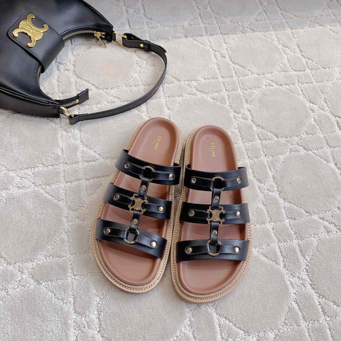 Celine Tippi Slide In Calfskin - PerfectKickZ