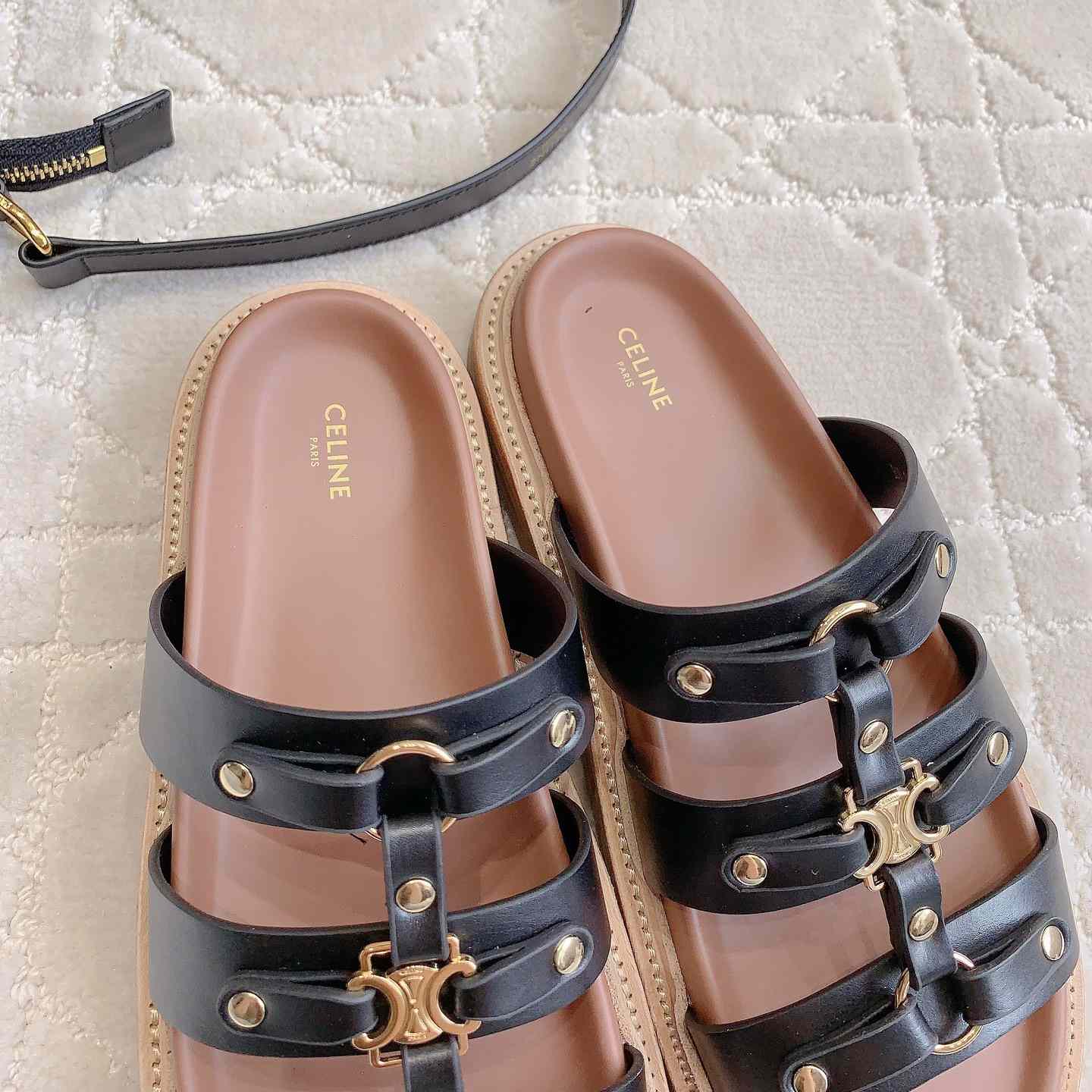 Celine Tippi Slide In Calfskin - PerfectKickZ