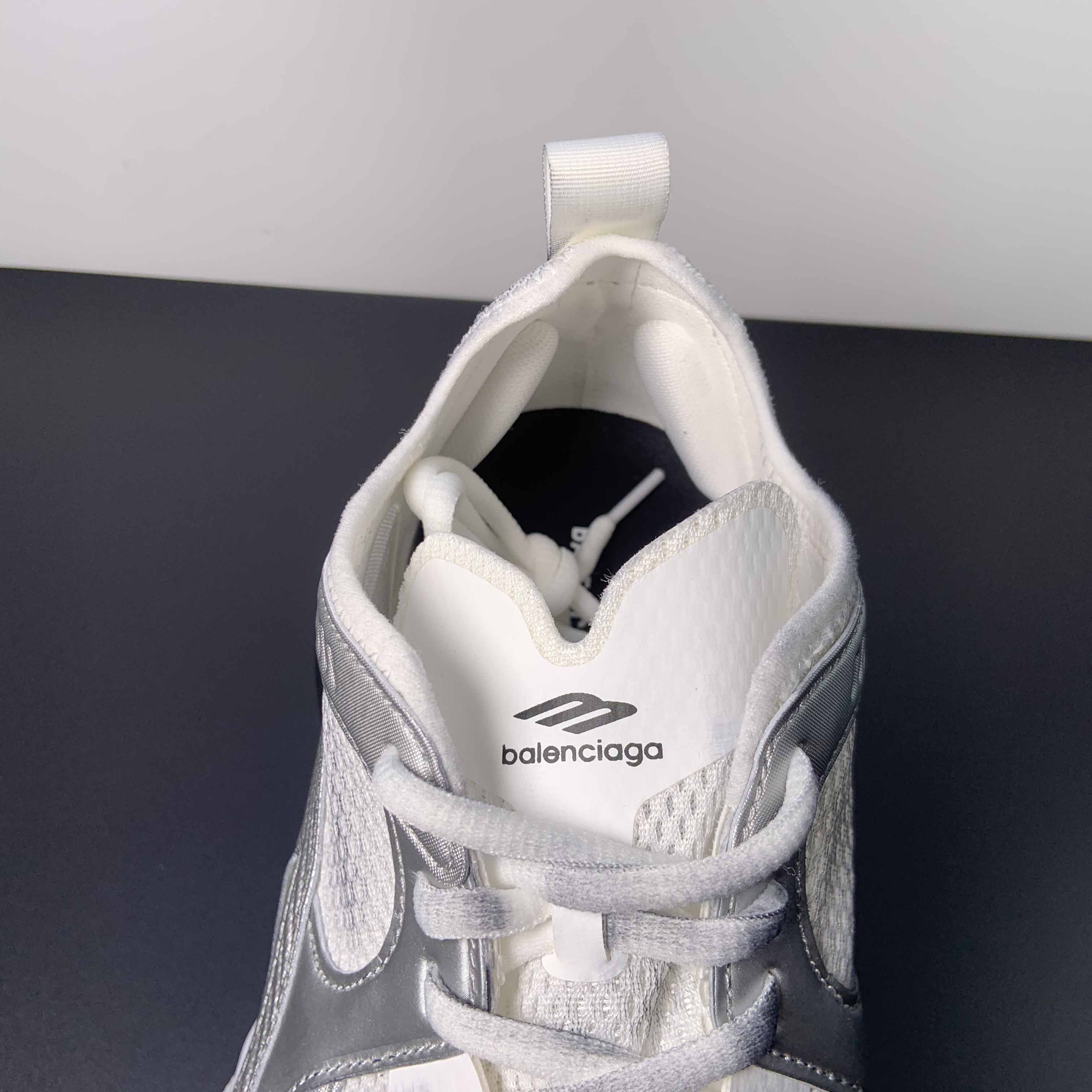 Balenciaga Circuit Sneaker In White And Silver  - PerfectKickZ
