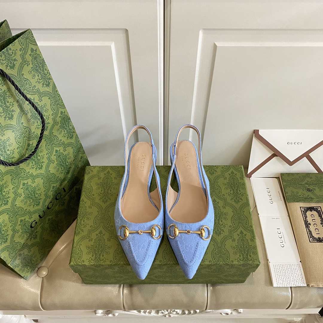 Gucci Women's Horsebit Slingback Ballet Flat - PerfectKickZ