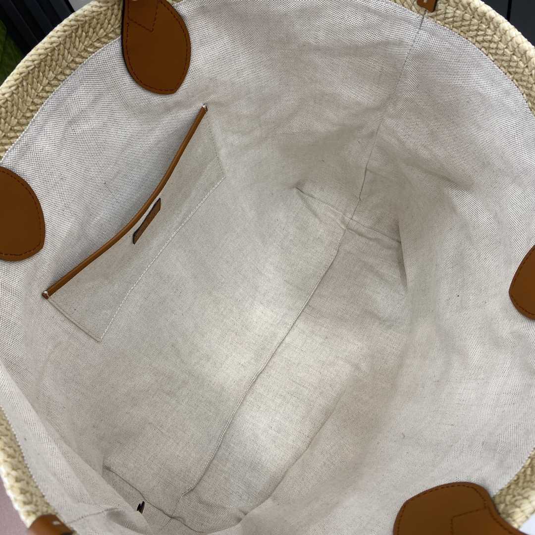 Gucci Medium Straw-effect Tote - PerfectKickZ