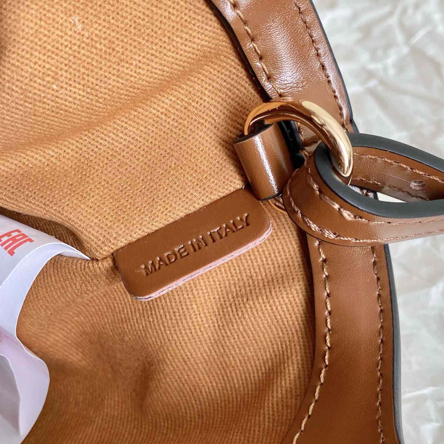 Marni Tropicalia Micro Bag In Brown Leather And Raffia-effect Fabric - PerfectKickZ