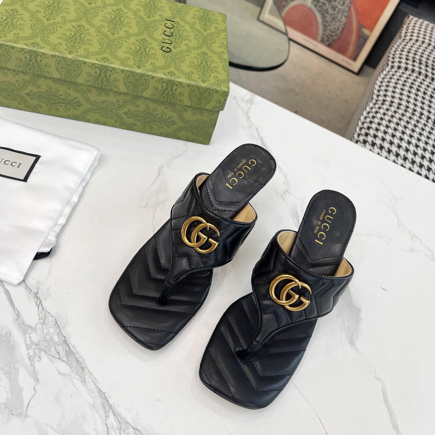 Gucci Women's Double G thong sandal - PerfectKickZ