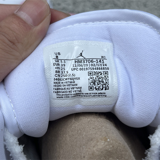 Jordan Air Jordan 1 LOW “White/Pink Foam/Glacier Blue  Sneaker    HM3706-141 - PerfectKickZ