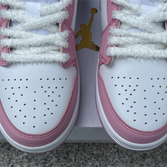 Jordan Air Jordan 1 LOW “White/Pink Foam/Glacier Blue  Sneaker    HM3706-141 - PerfectKickZ