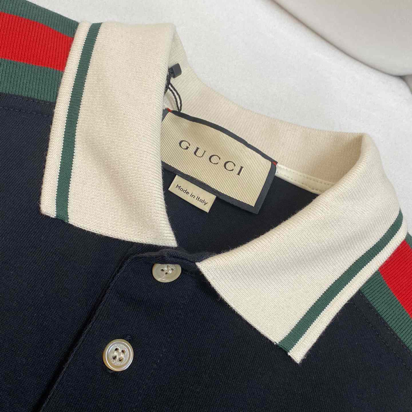 Gucci Cotton Polo With Interlocking G - PerfectKickZ