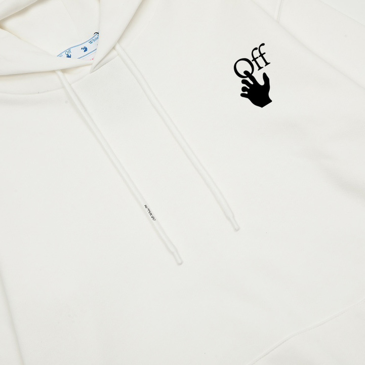 Off-White Spray Painting Over Hoodie - PerfectKickZ