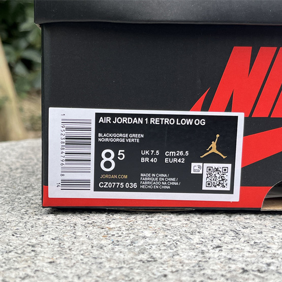 Air Jordan 1 Low  Sneaker      CZ0775-036 - PerfectKickZ