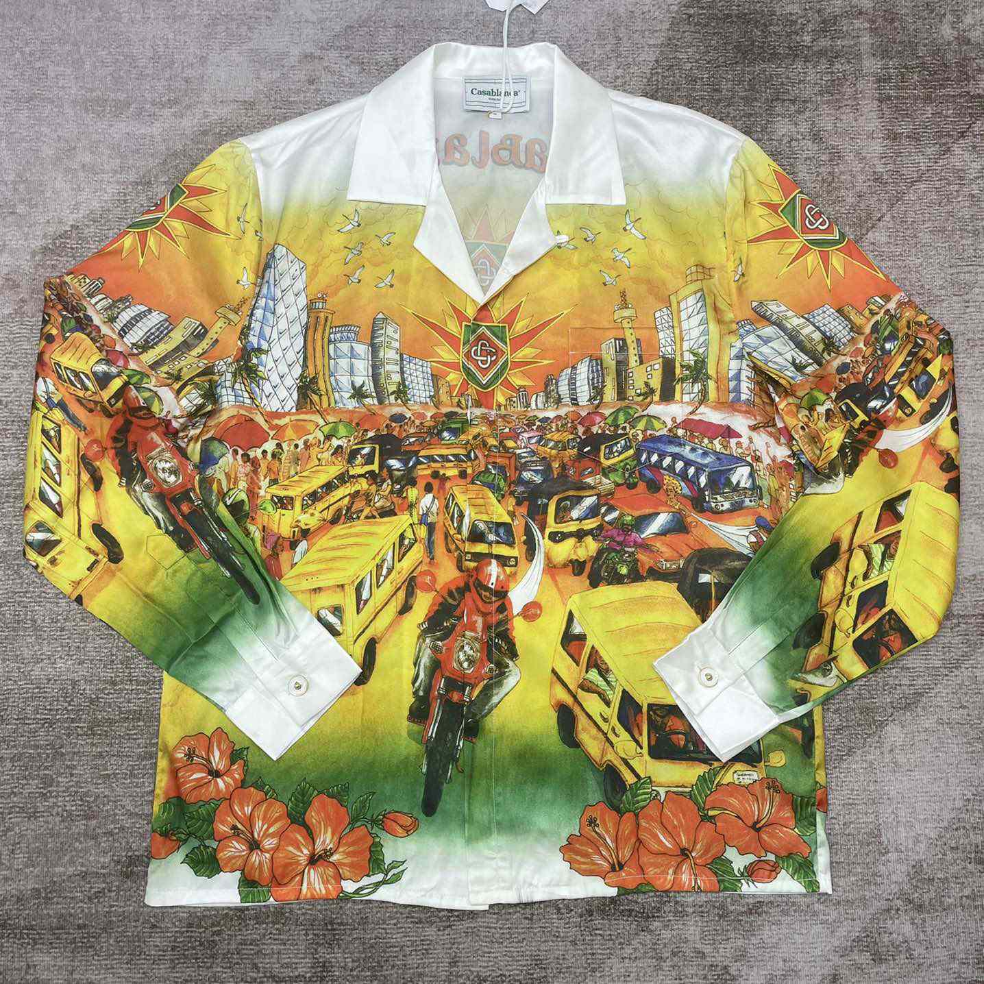 Casablanca Traffic Silk Shirt   CA3473 - PerfectKickZ