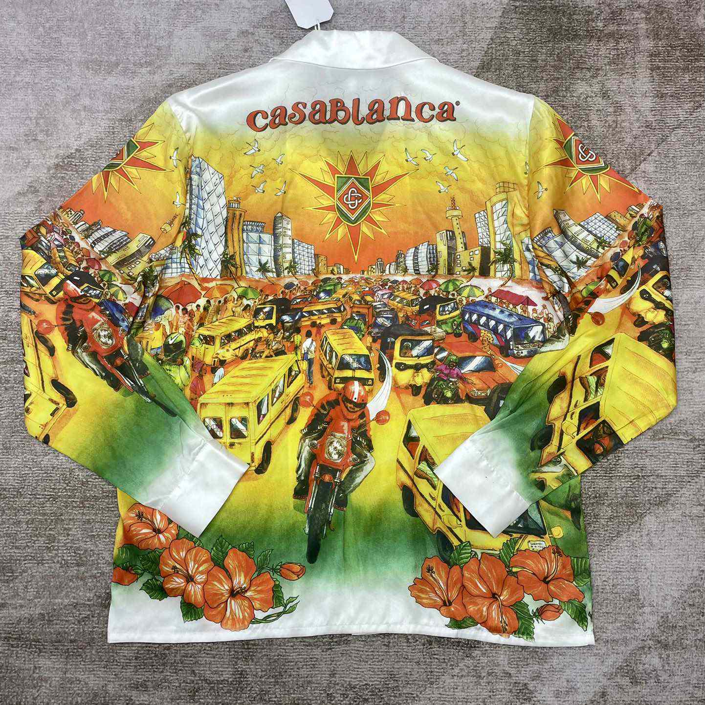 Casablanca Traffic Silk Shirt   CA3473 - PerfectKickZ