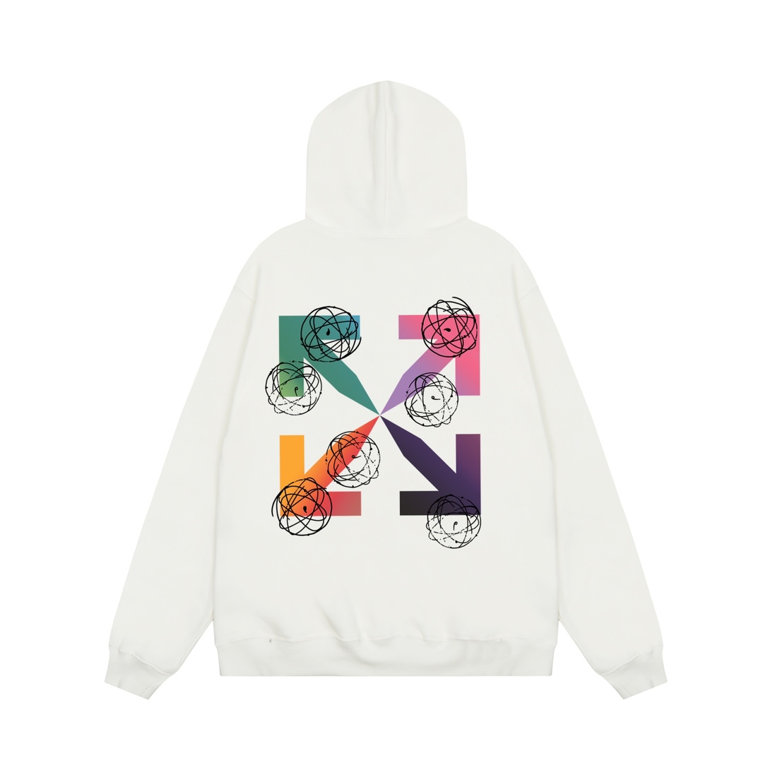 Off-White Cotton Hoodie - PerfectKickZ