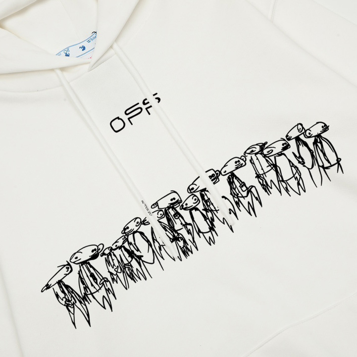 Off-White Cotton Hoodie - PerfectKickZ