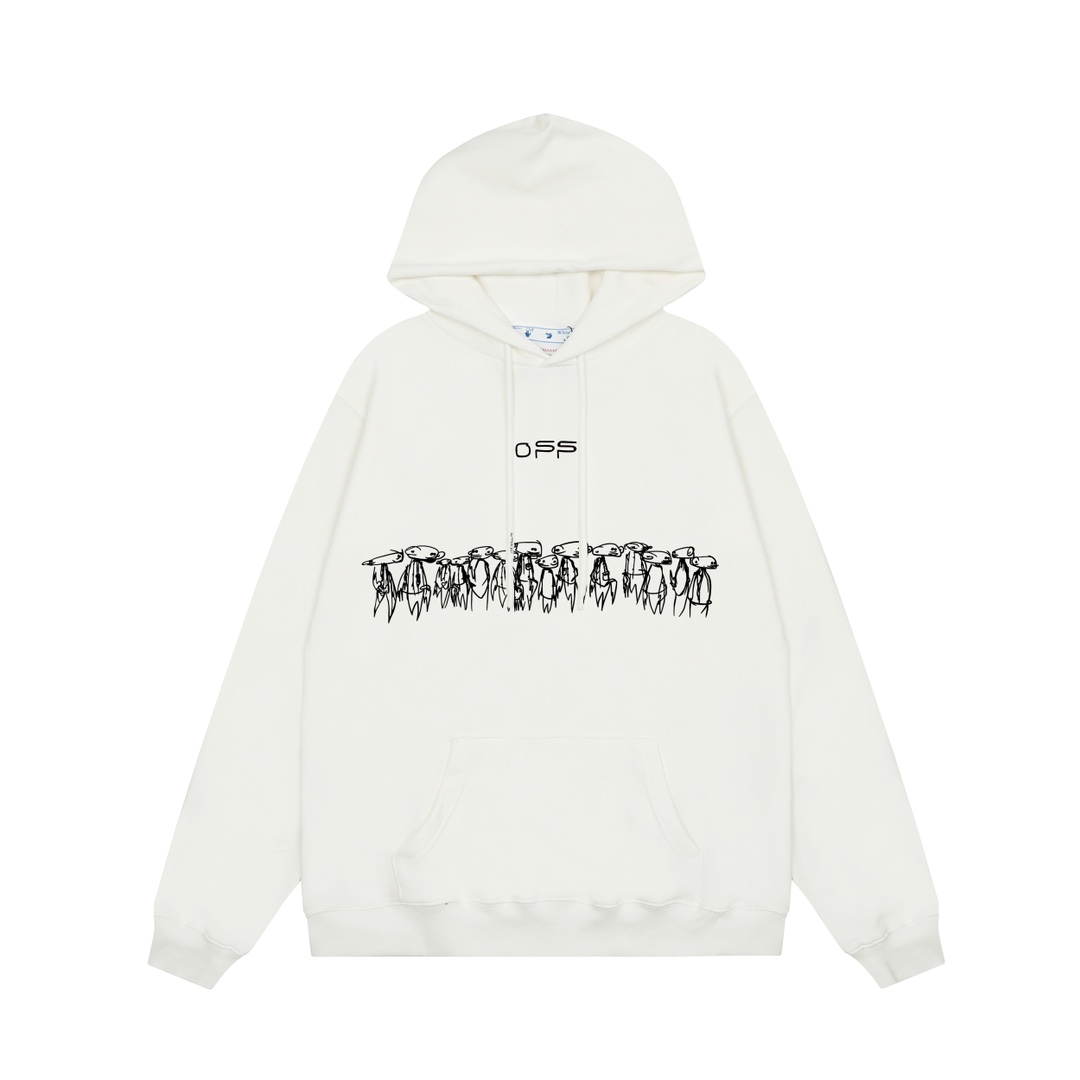 Off-White Cotton Hoodie - PerfectKickZ