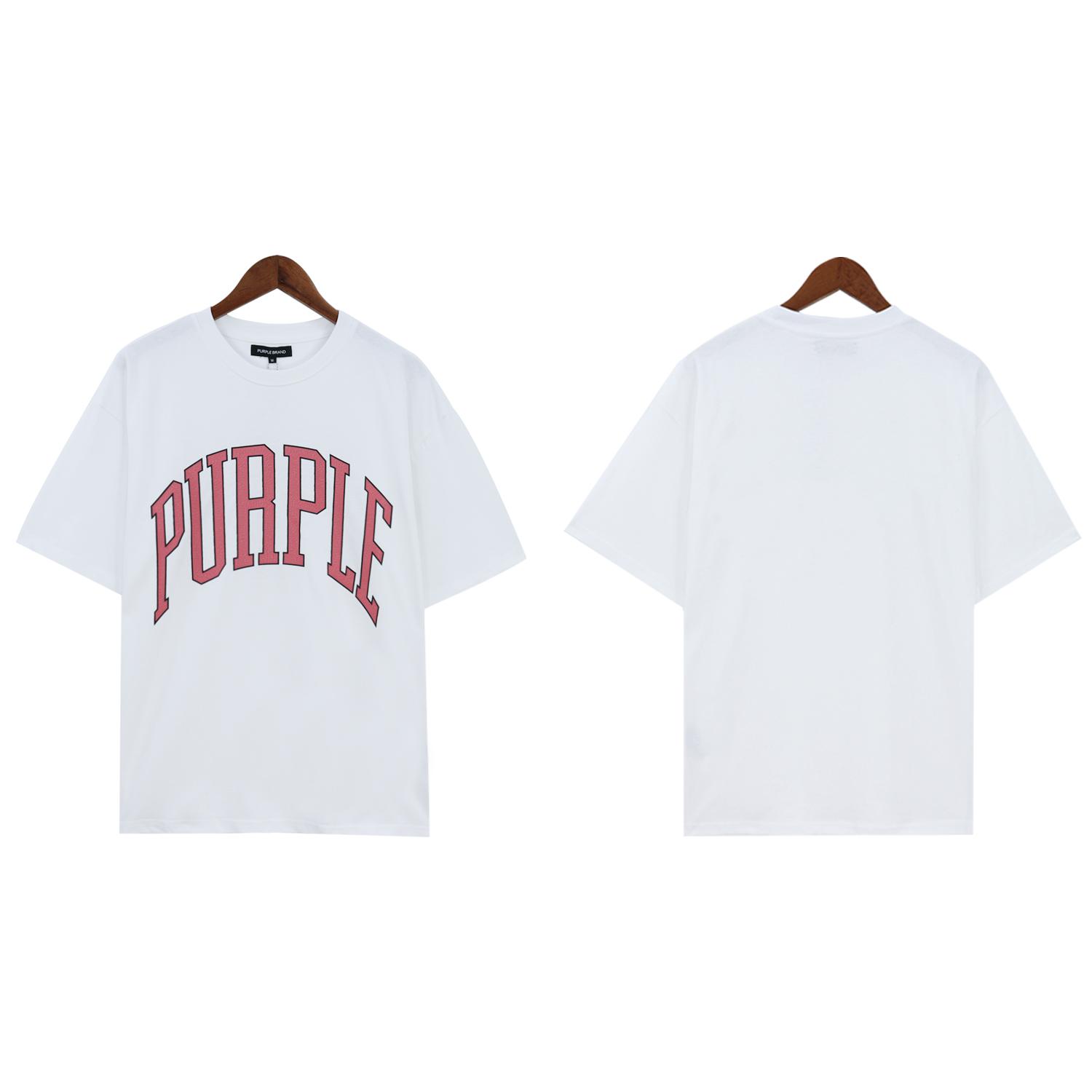 Purple-Brand Cotton Jersey Logo Graphic T-Shirt - PerfectKickZ