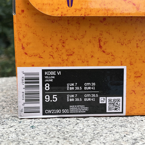 Nike Kobe 6 OFF-WHITE   CW2190-501  - PerfectKickZ
