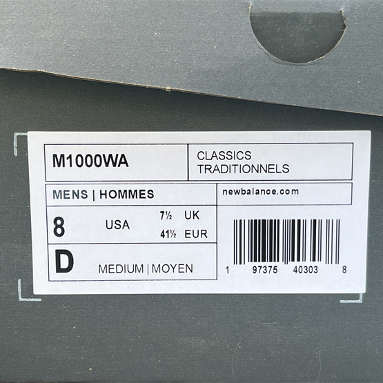 New Balance NB 1000 Y2K Sneakers      M1000WA - PerfectKickZ
