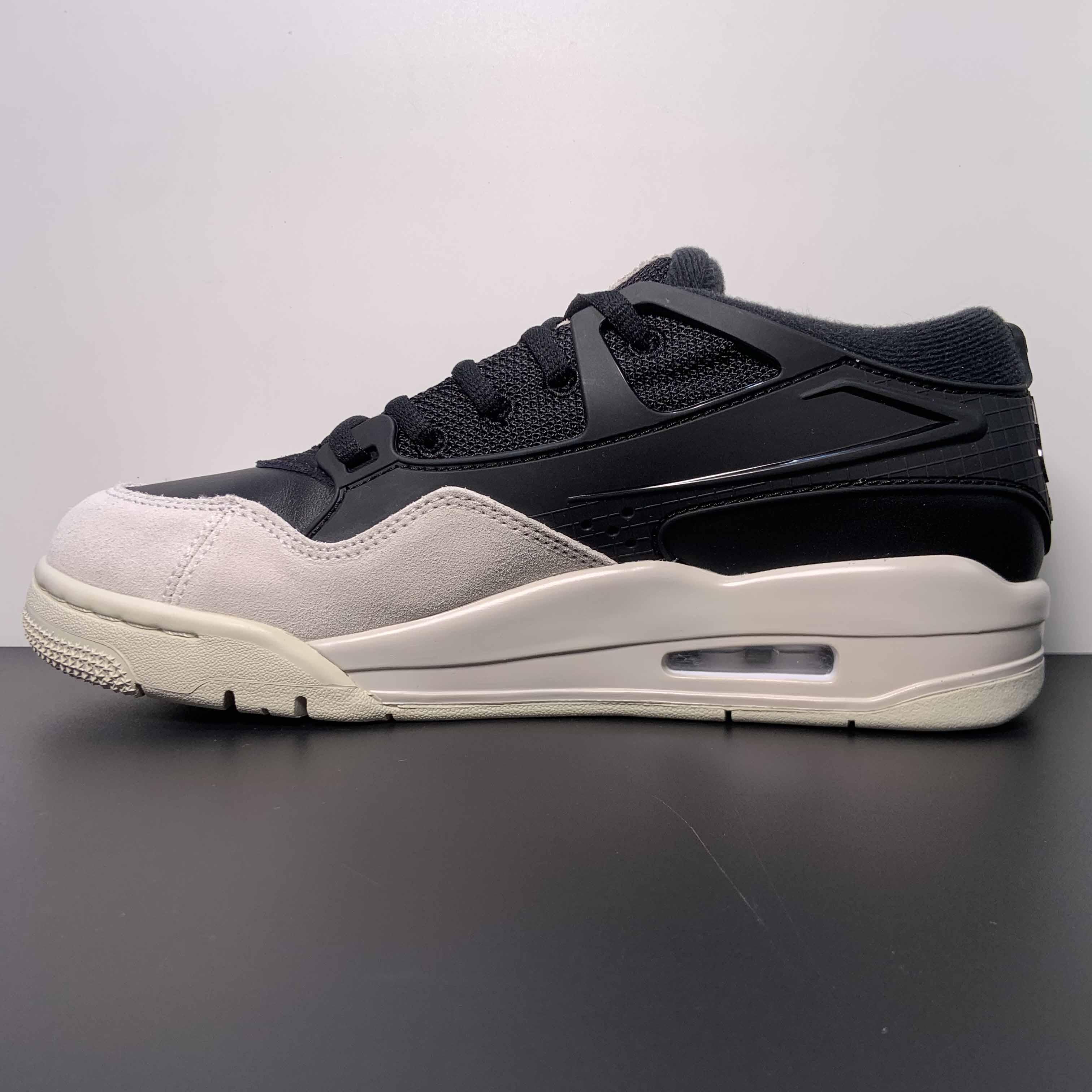 Jordan 4 Black/Light Bone-Dark Grey Sneakers     FQ7939-001 - PerfectKickZ
