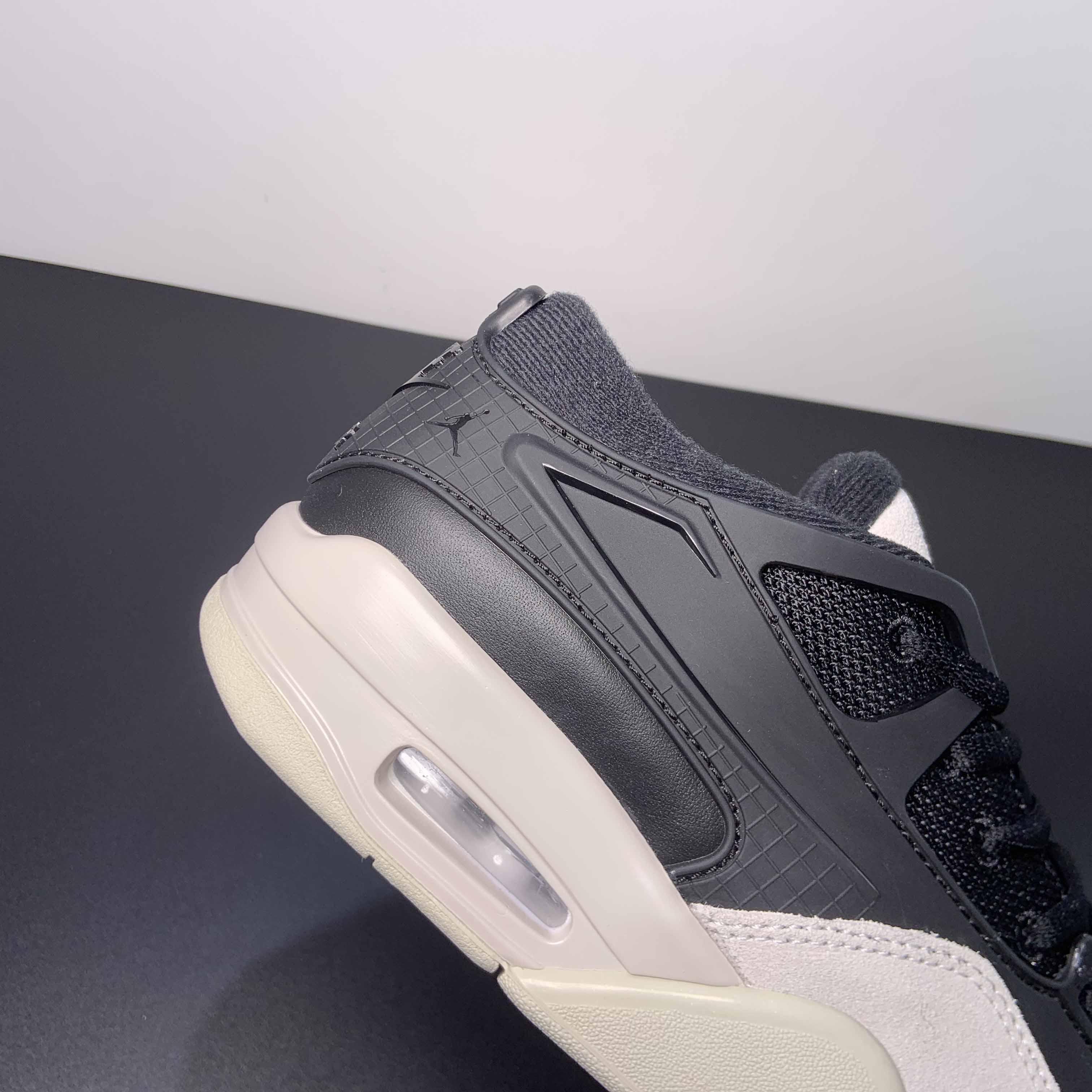 Jordan 4 Black/Light Bone-Dark Grey Sneakers     FQ7939-001 - PerfectKickZ
