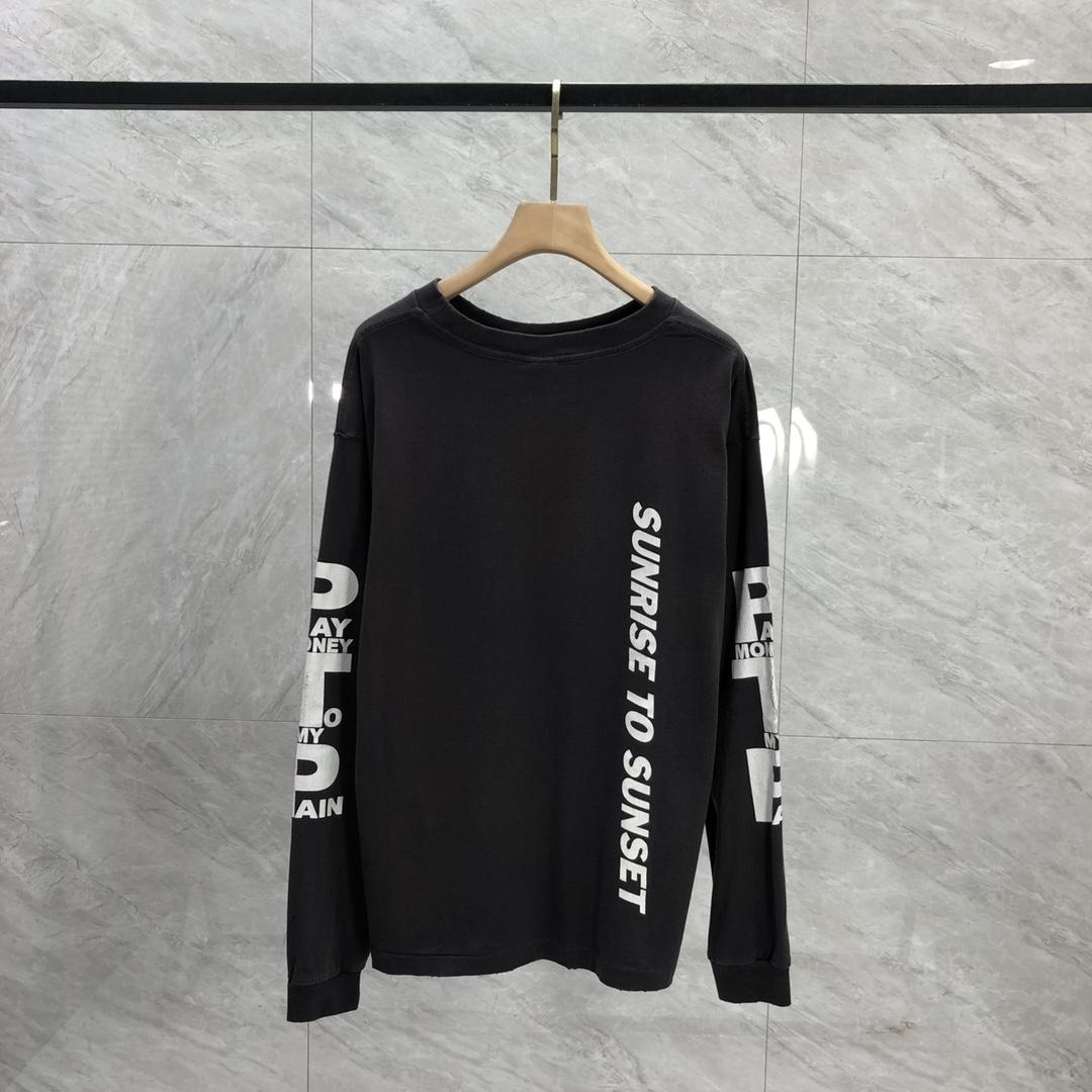 Saint Michael x Pay Money To My Pain Long Sleeve Tee Black - PerfectKickZ