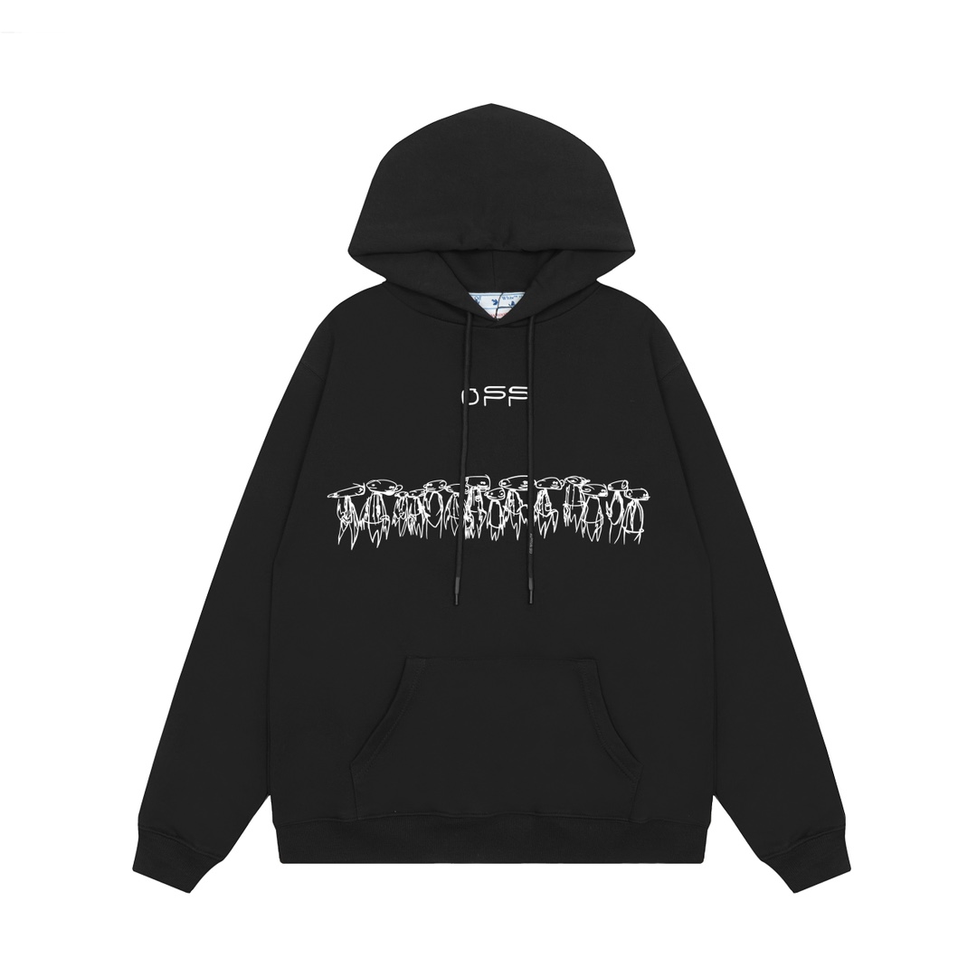 Off-White Cotton Hoodie - PerfectKickZ