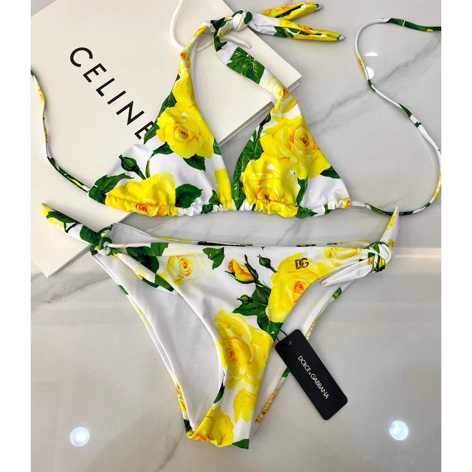 Dolce & Gabbana Women's Yellow One-Piece - PerfectKickZ