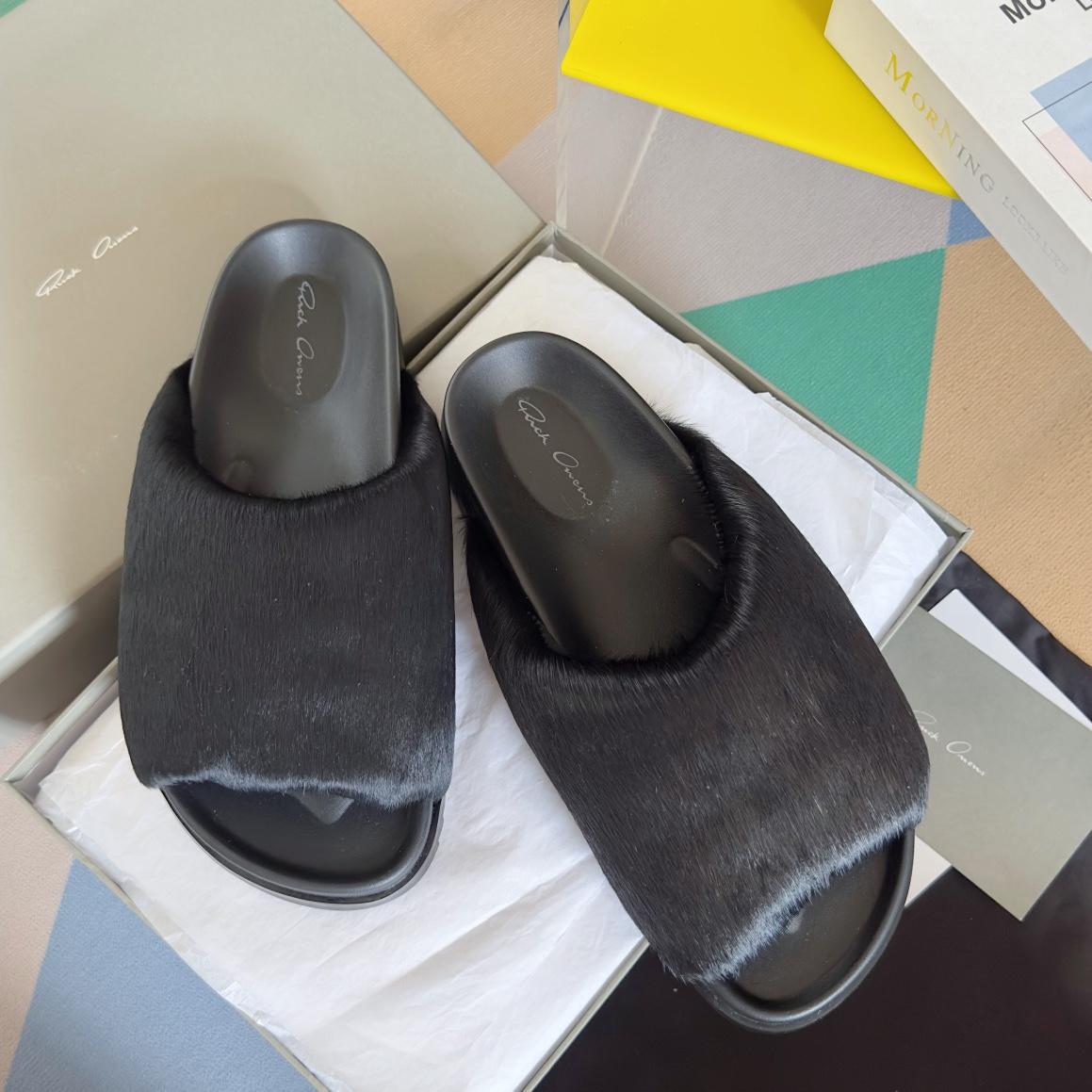 Rick Owens Slide In Black - PerfectKickZ