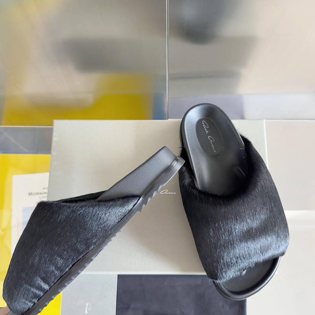 Rick Owens Slide In Black - PerfectKickZ